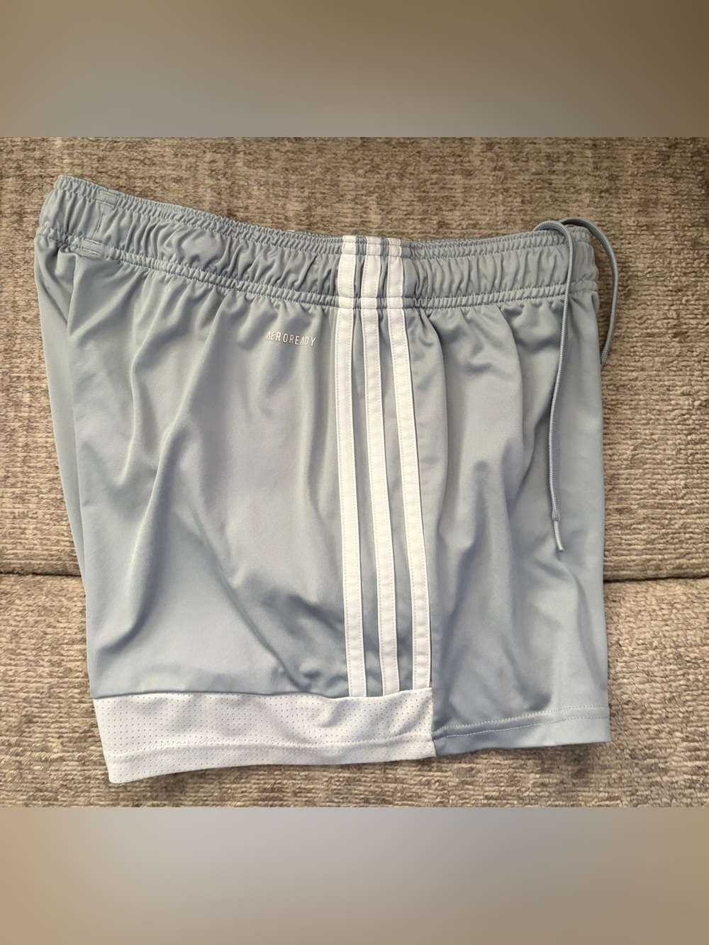Adidas Womens Gray Aeroready Athletic Soccer shorts - medium - Picture 3 of 6